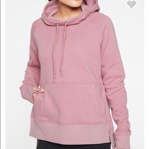 Athleta Cozy Karma Mauve Hoodie Sweatshirt, size medium